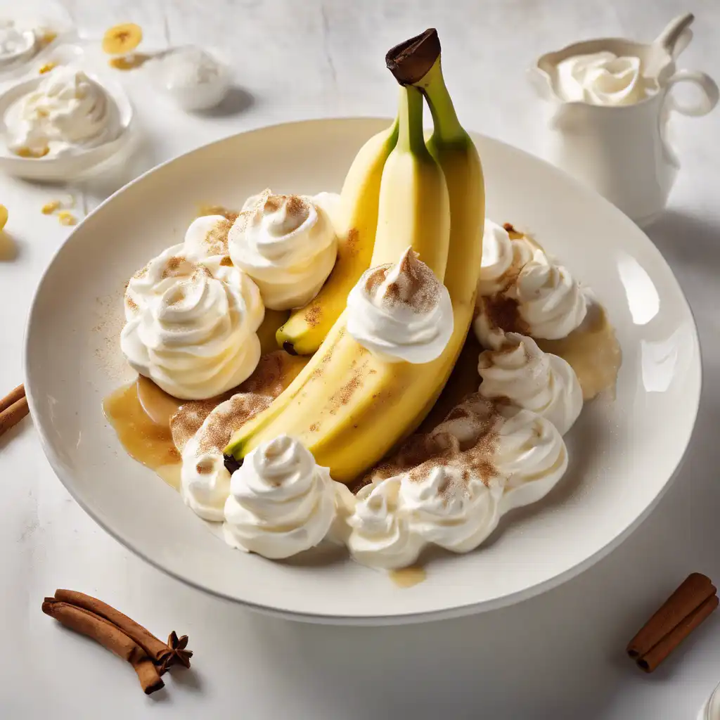 Banana with Whipped Cream