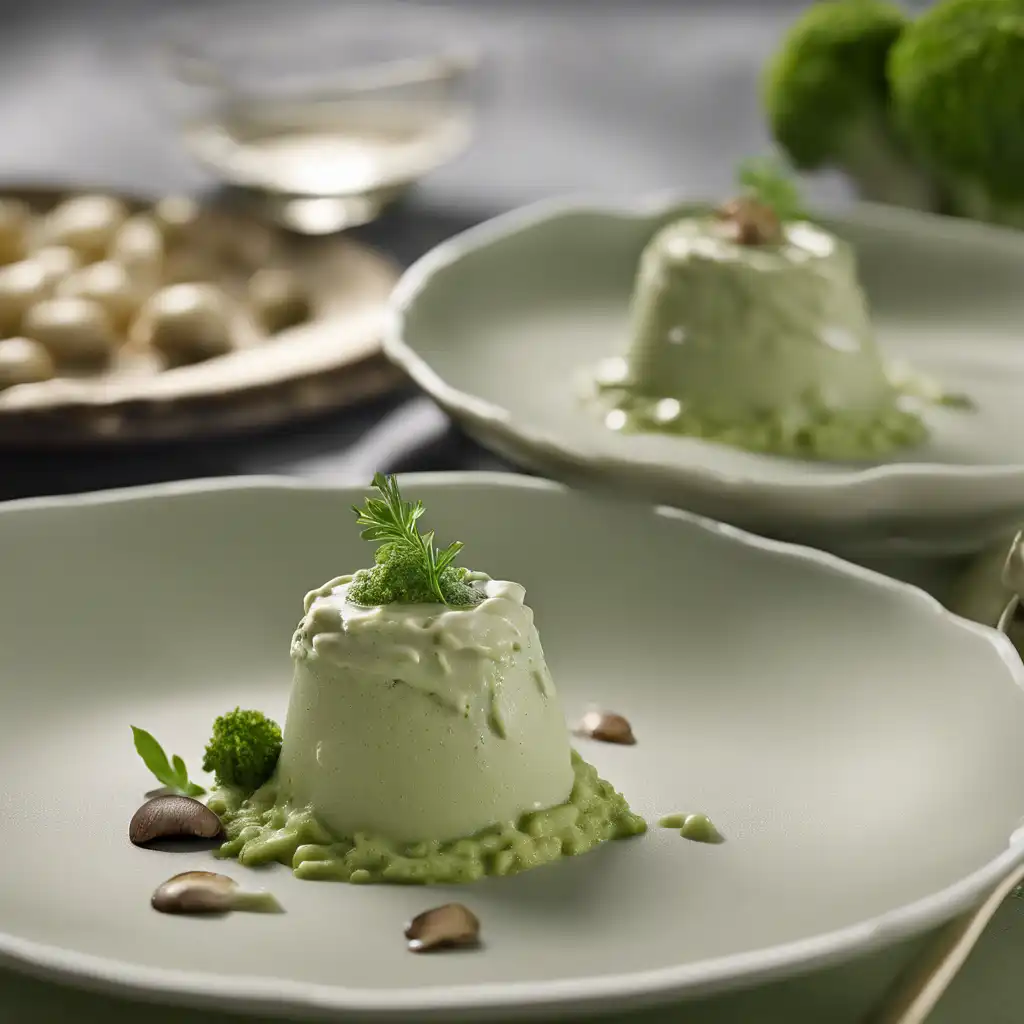 Broccoli Mousse with Mushroom Sauce