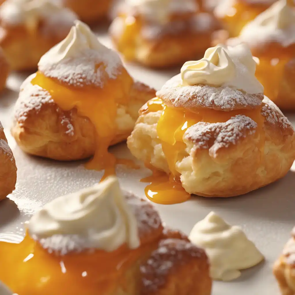 Tangerine Cream Puffs