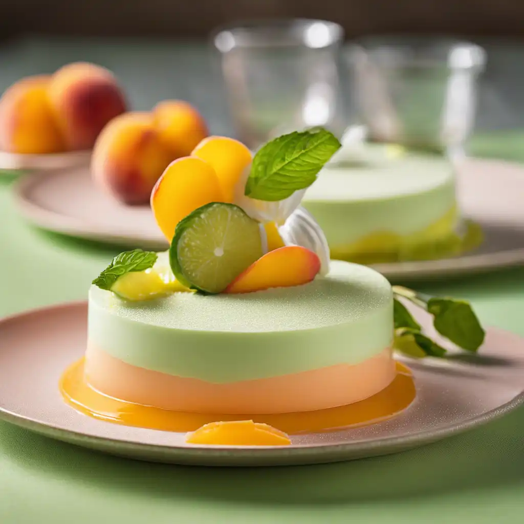 Peach and Lime Mousse Dessert