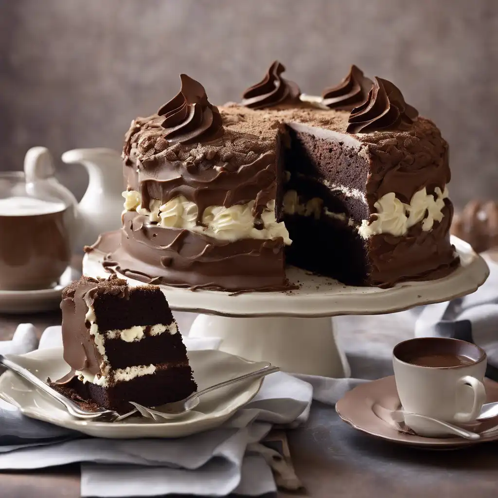 Chocolate Cake with Cream Fillings