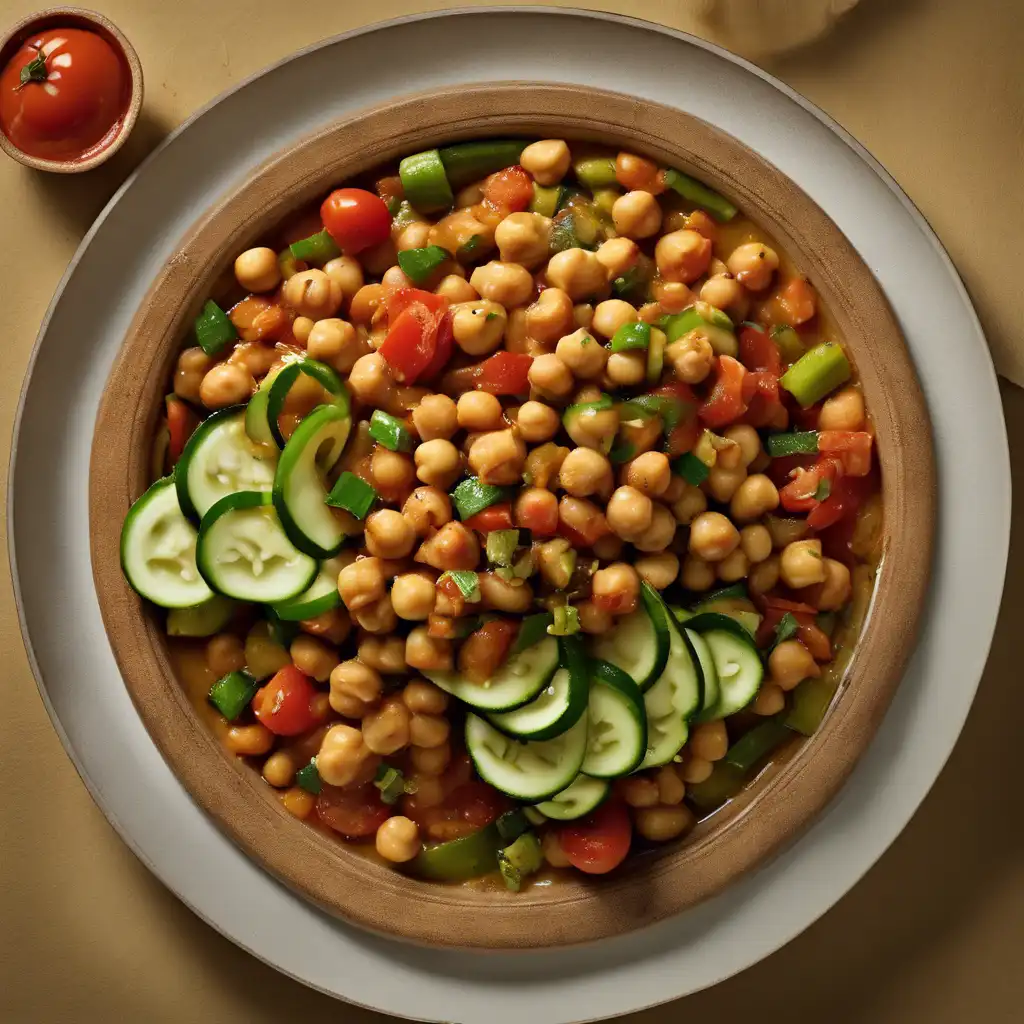 Chickpea with Zucchini and Tomato