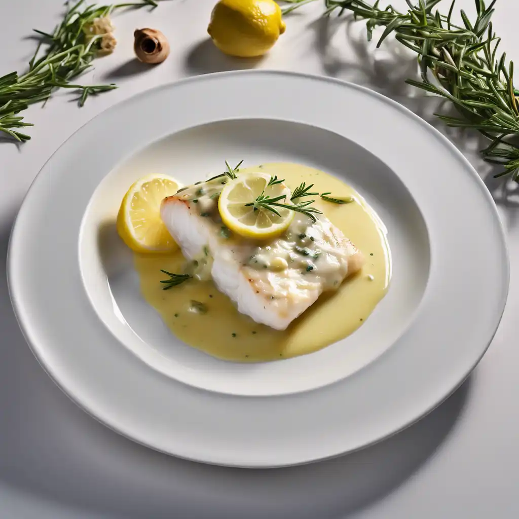 "Cod Fish with Creamy Lemon Glaze"