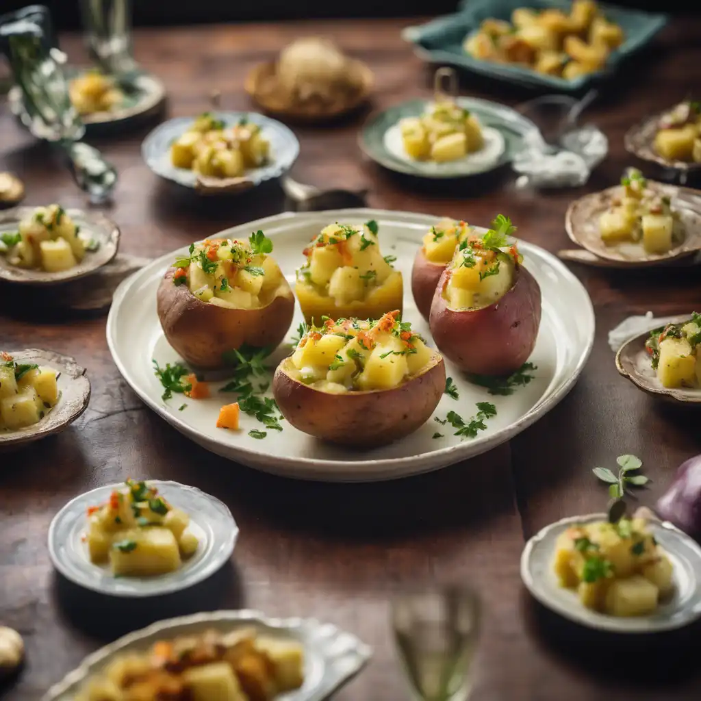 Stuffed Batata with Potato Salad