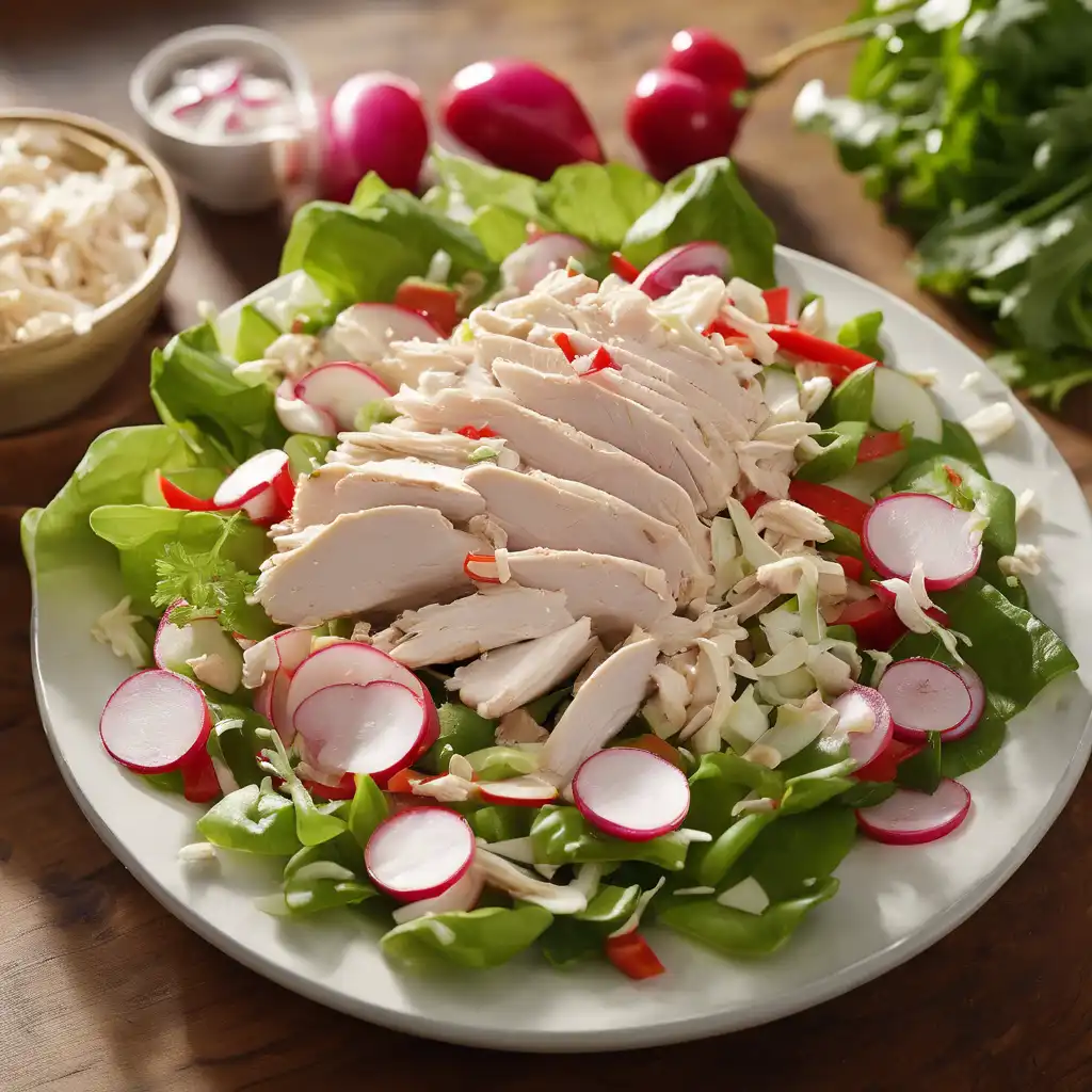 Chicken Salad with White Scallions