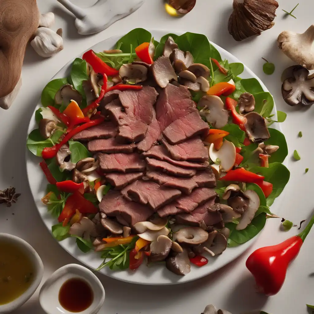 Beef and Mushroom Salad