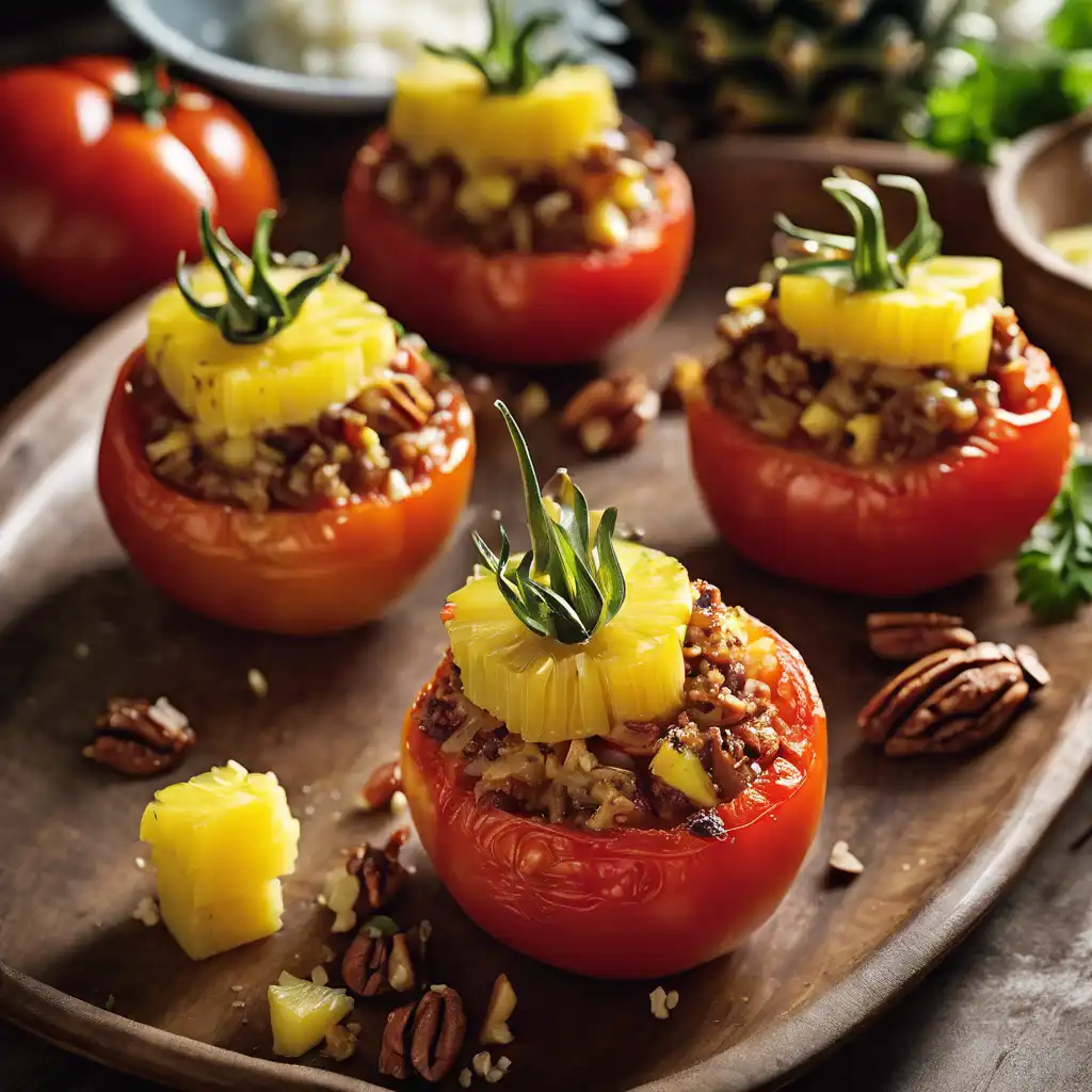 Stuffed Tomatoes - Pineapple and Pecan Filling