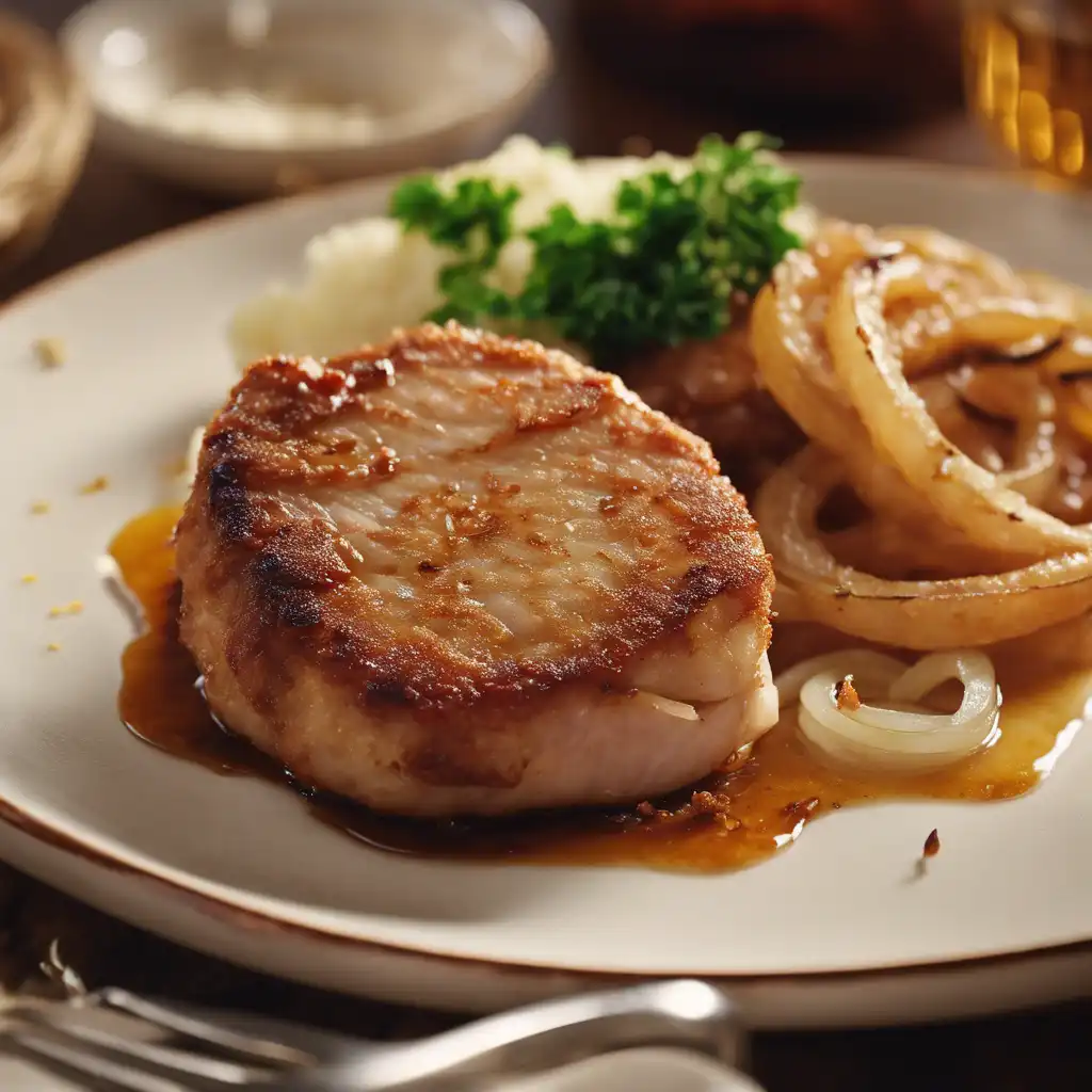 Pork Cutlet with Onions