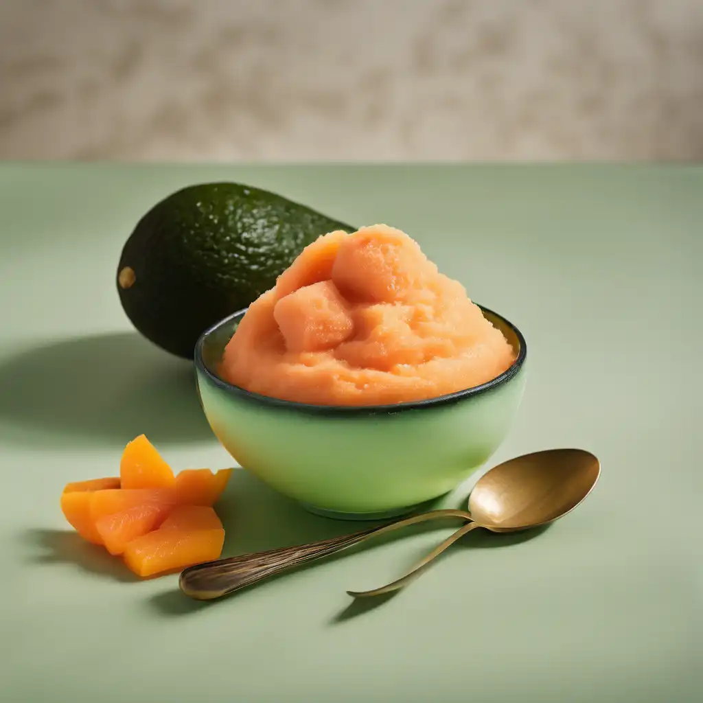 Avocado and Papaya Sorbet