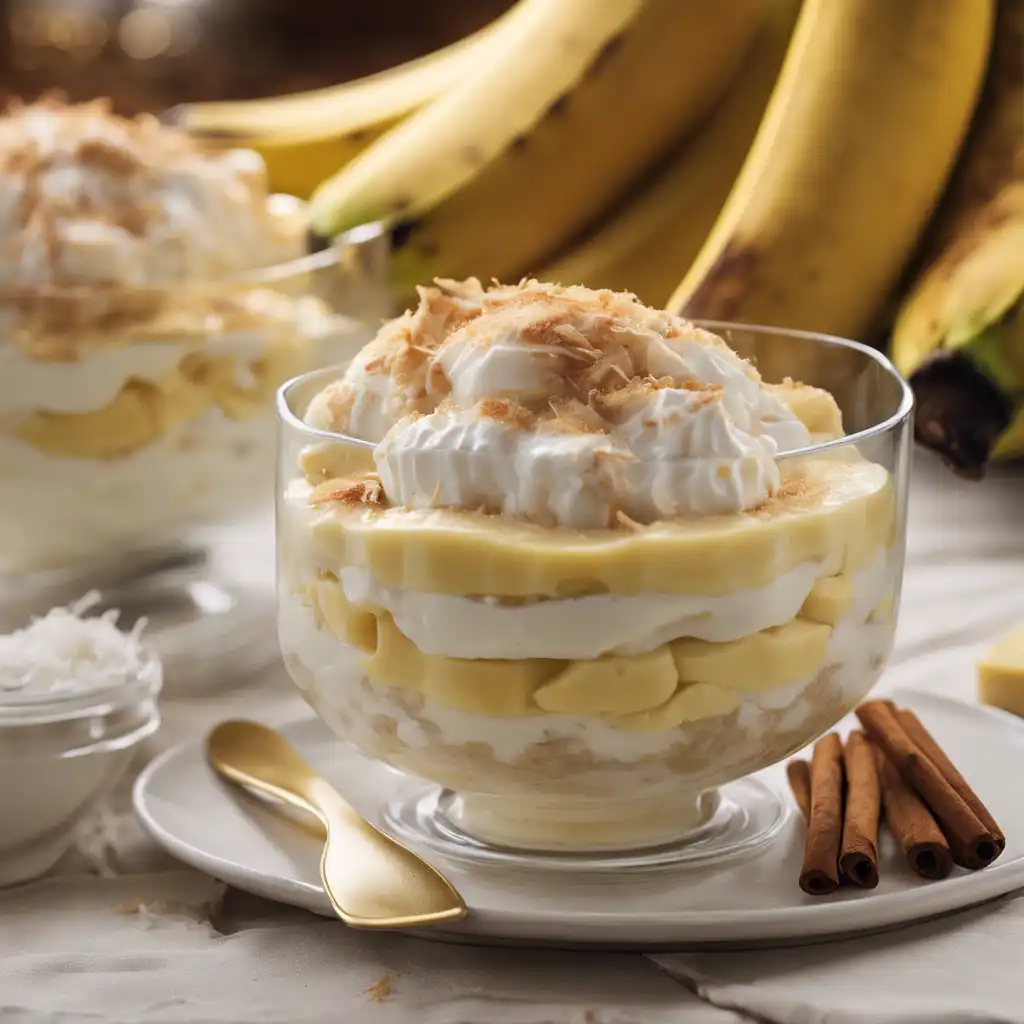 Banana Cream Pudding with Coconut