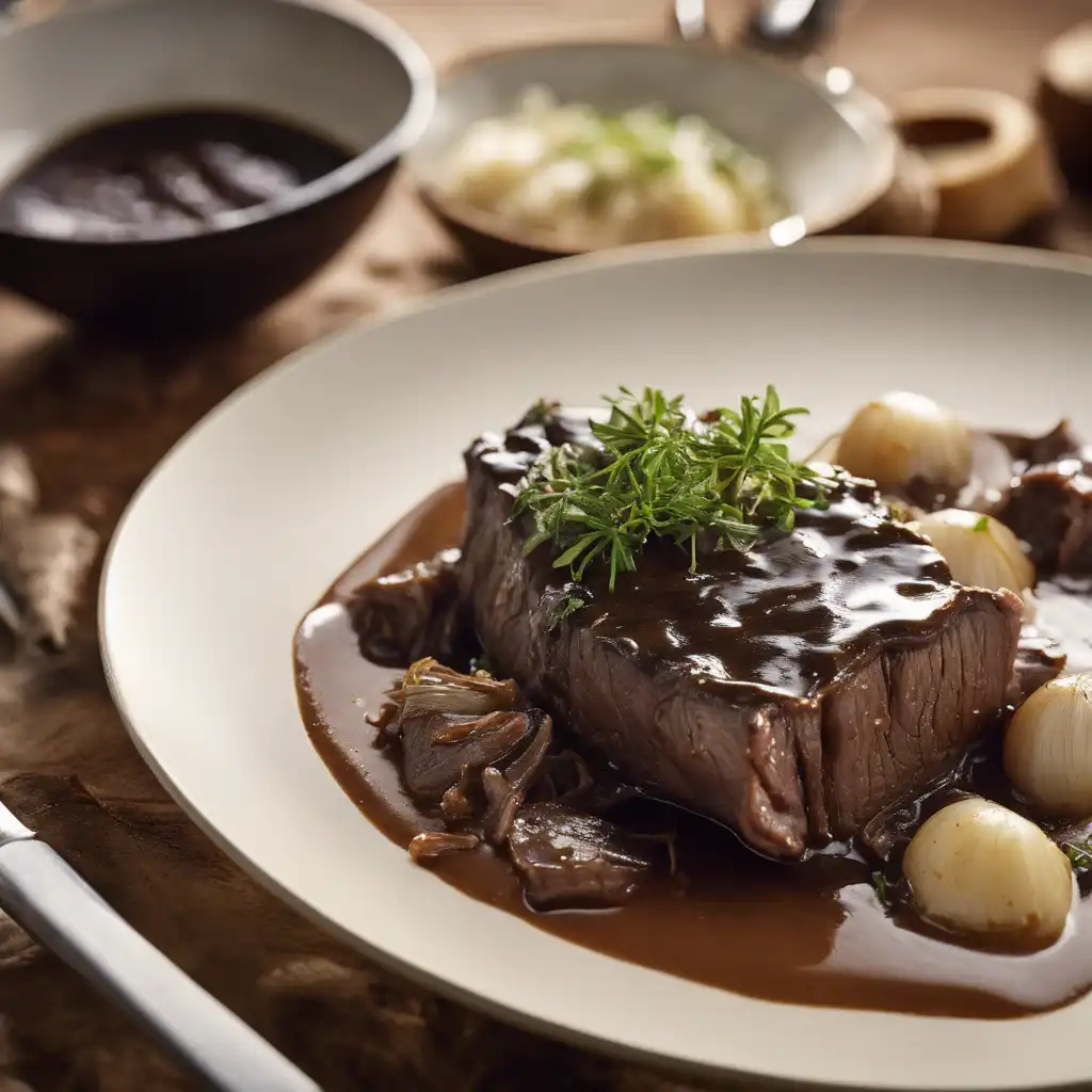 Braised Beef with Onion and Cream