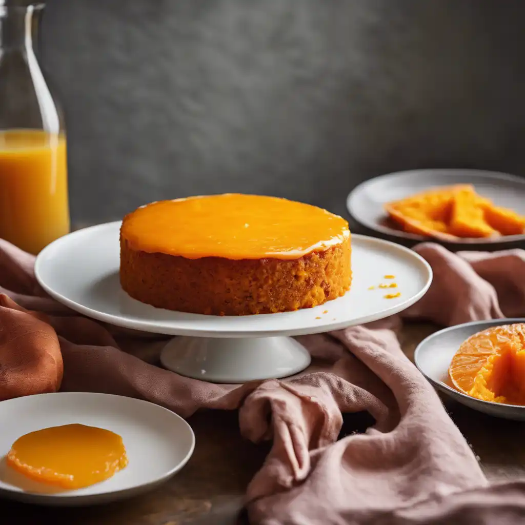 Sweet Potato Cake with Orange Juice