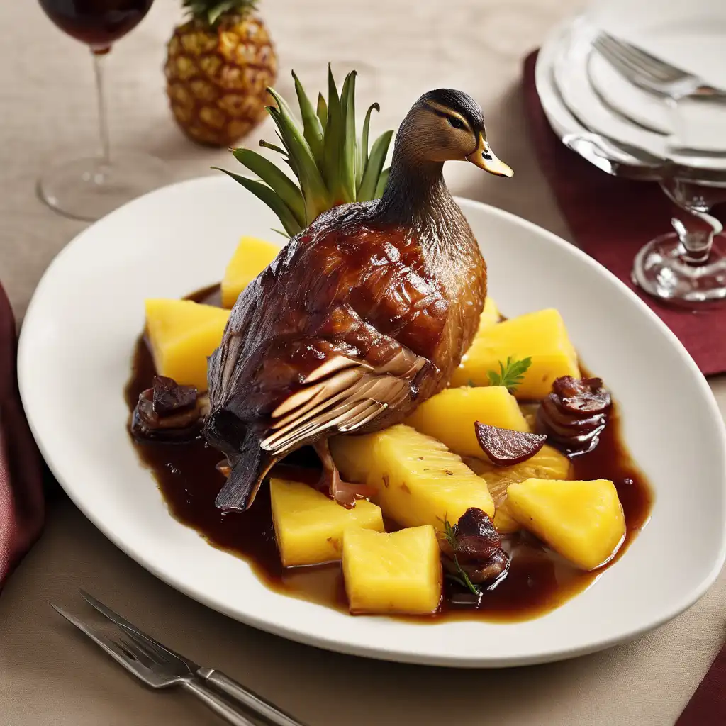 Roasted Duck with Pineapple