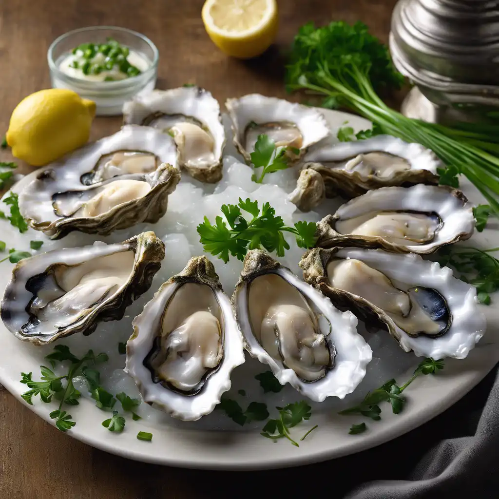 Oyster with Yogurt Sauce