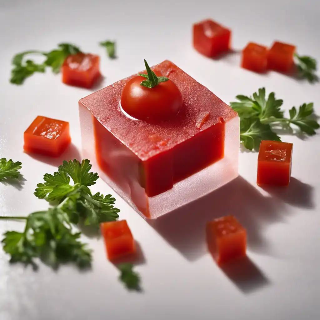 Tomato Gelatin Cube