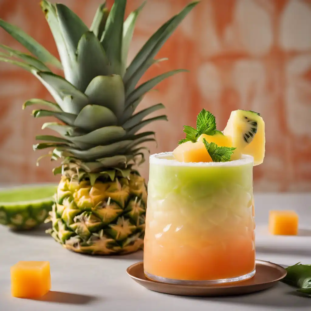 Pineapple and Melon Cocktail