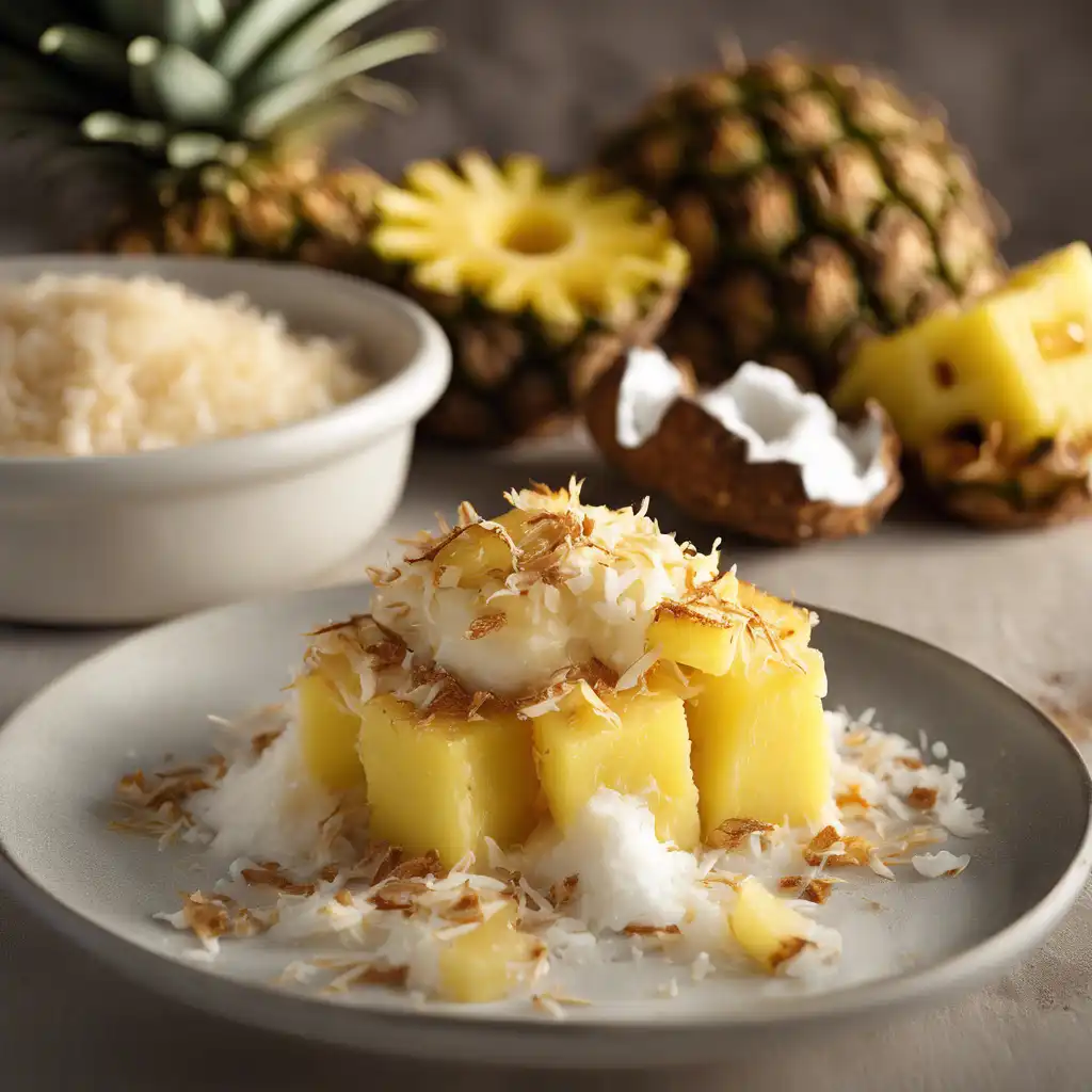 Pineapple and Coconut Cream Oven Baked Delight