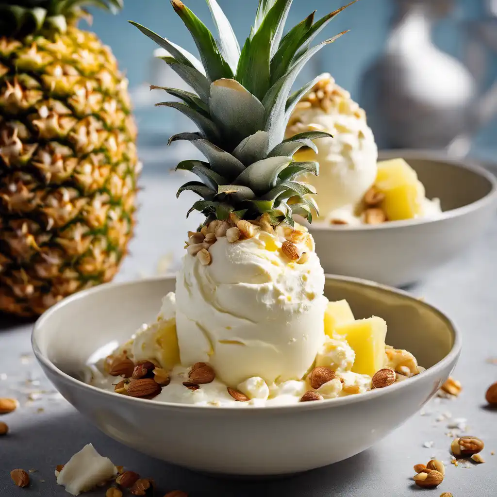 Pineapple and Whipped Cream Mousse