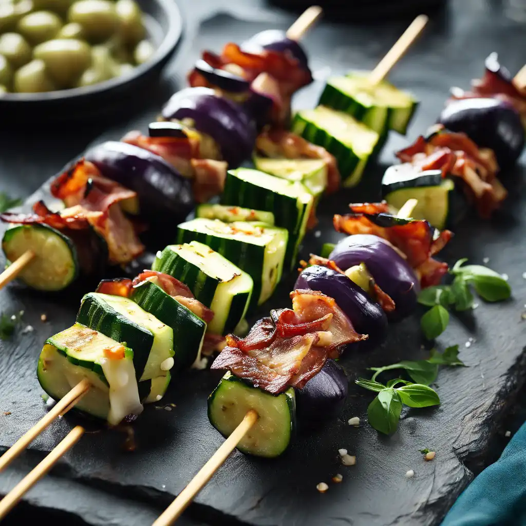 Zucchini and Eggplant Skewers