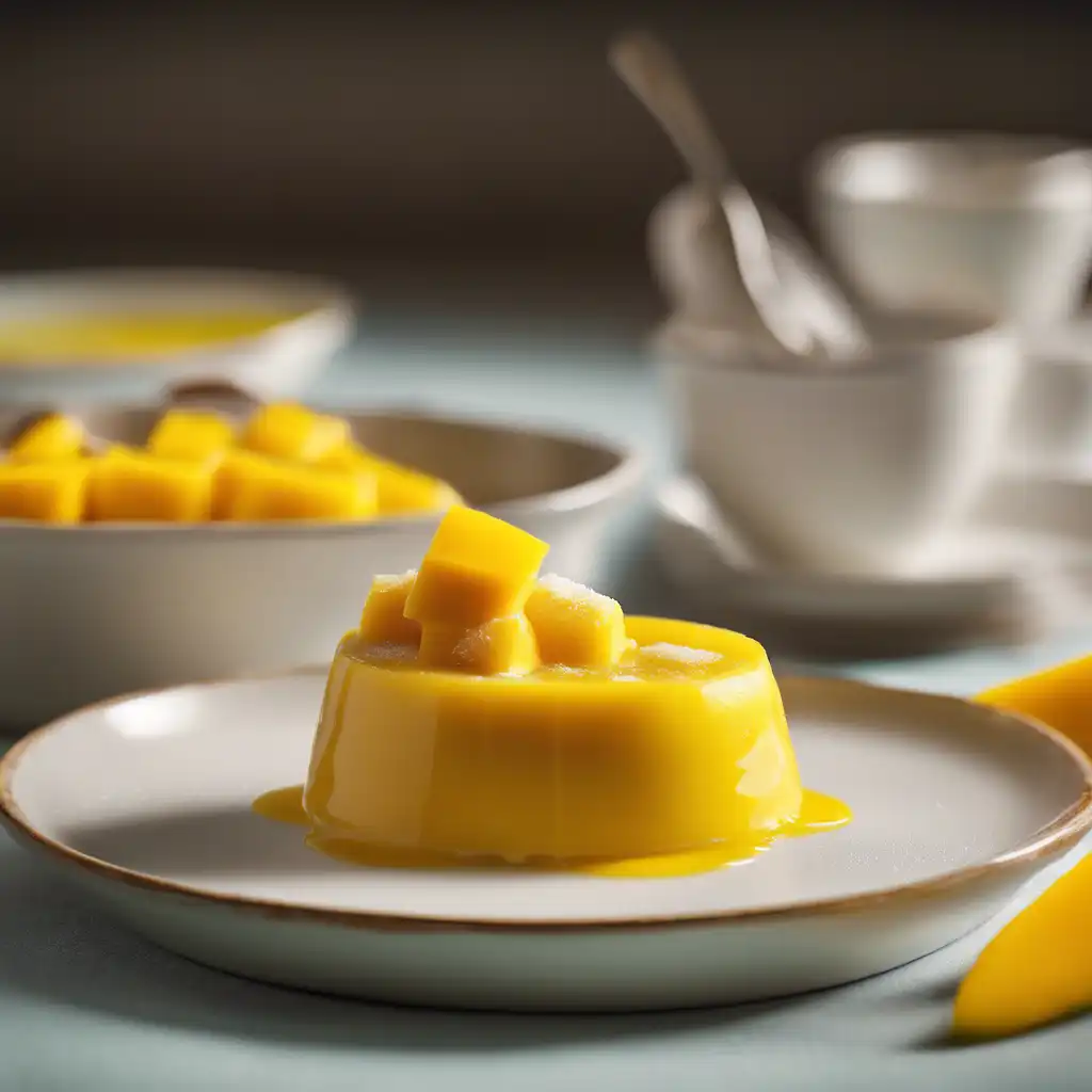 Sweet Pudding with Mango