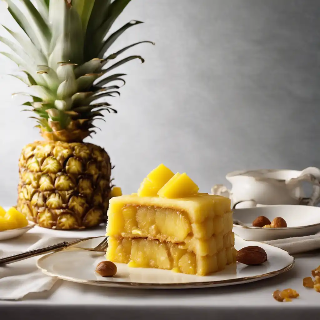 Golden Rodela Cake with Pineapple