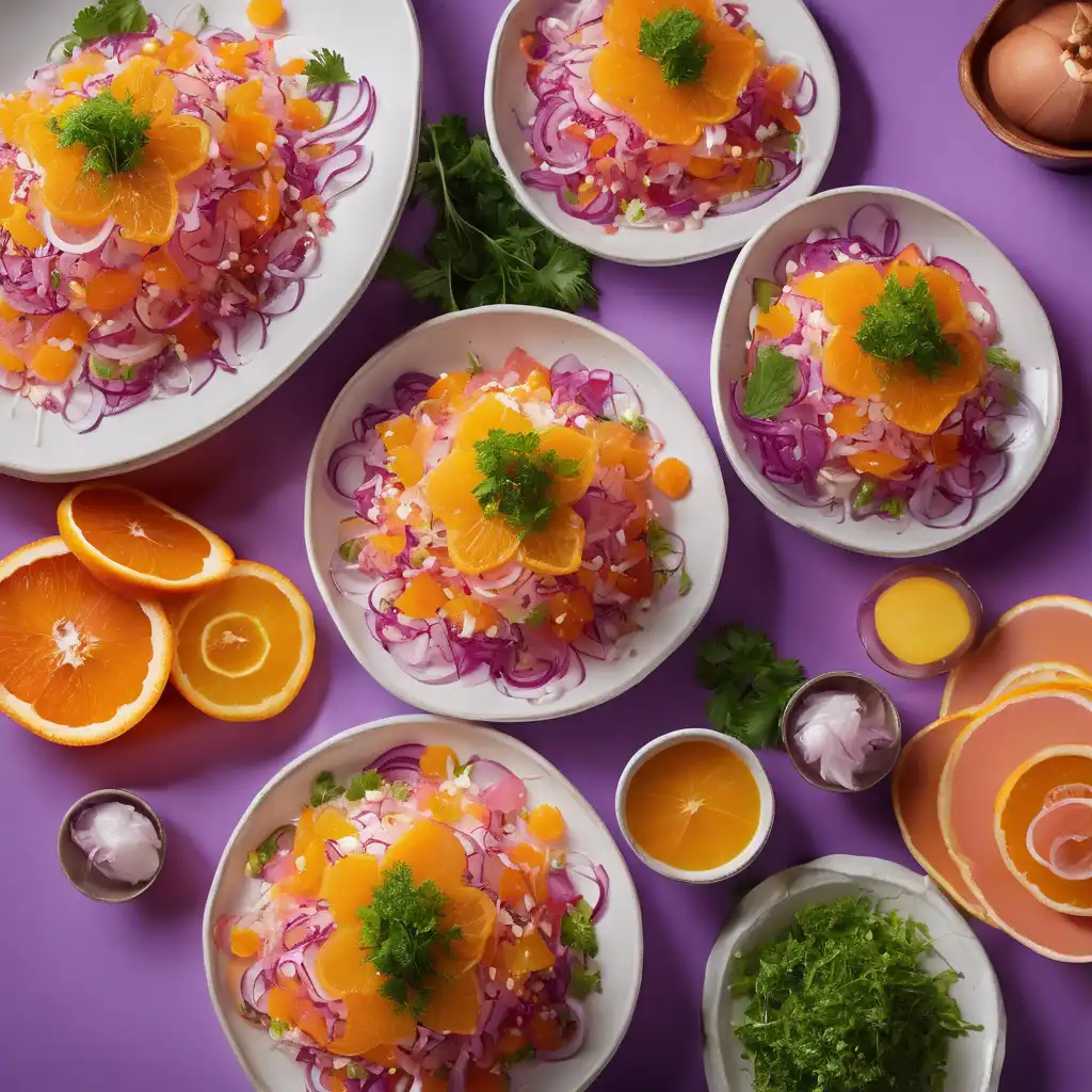 Chuchu Salad with Orange