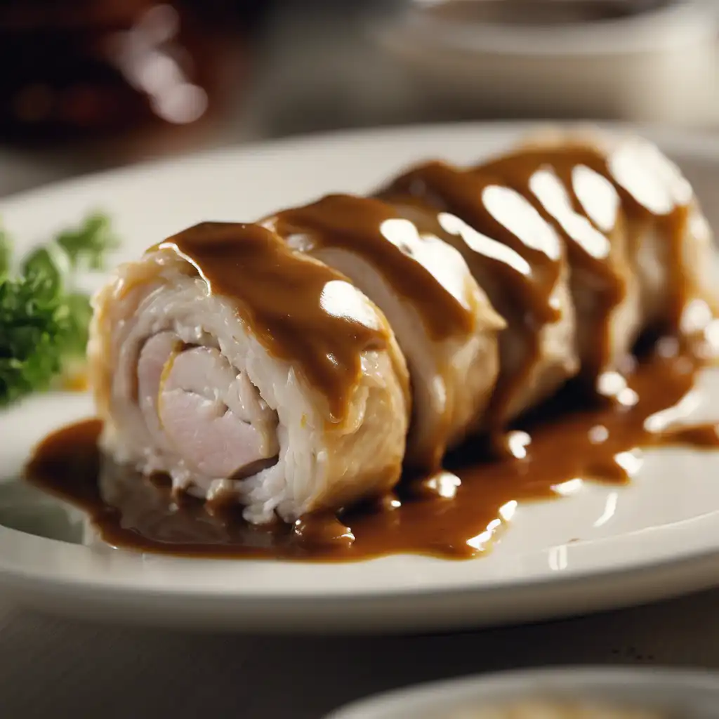 Chicken Roll with Gravy