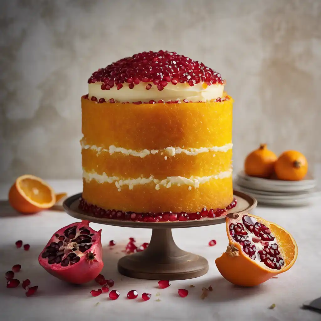 Pomegranate and Orange Blossom Cake