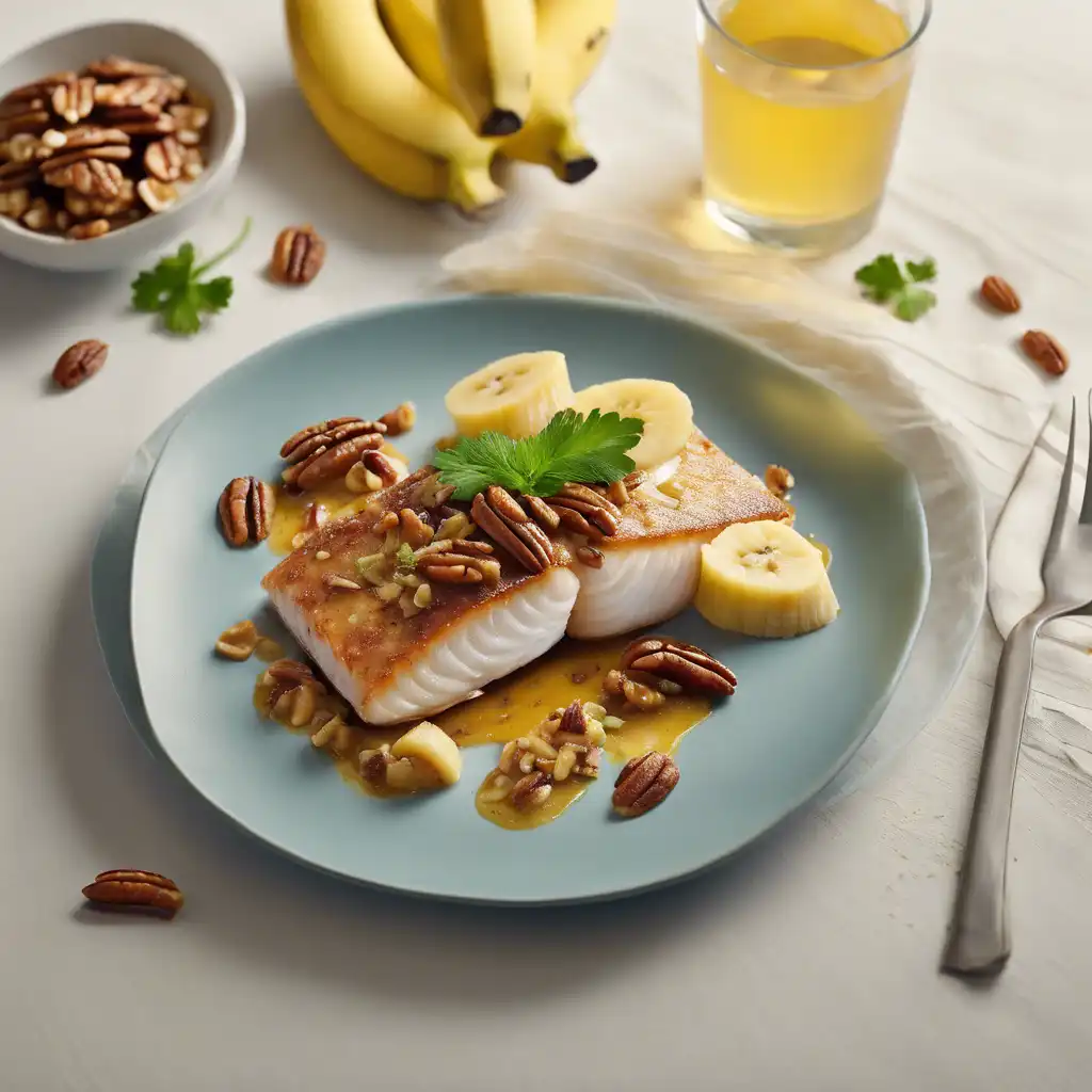 Fish Fillet with Pecan and Banana