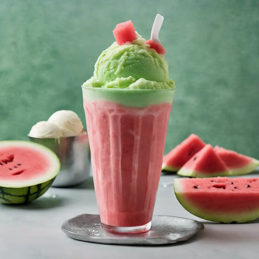 Watermelon Sorbet Frappé