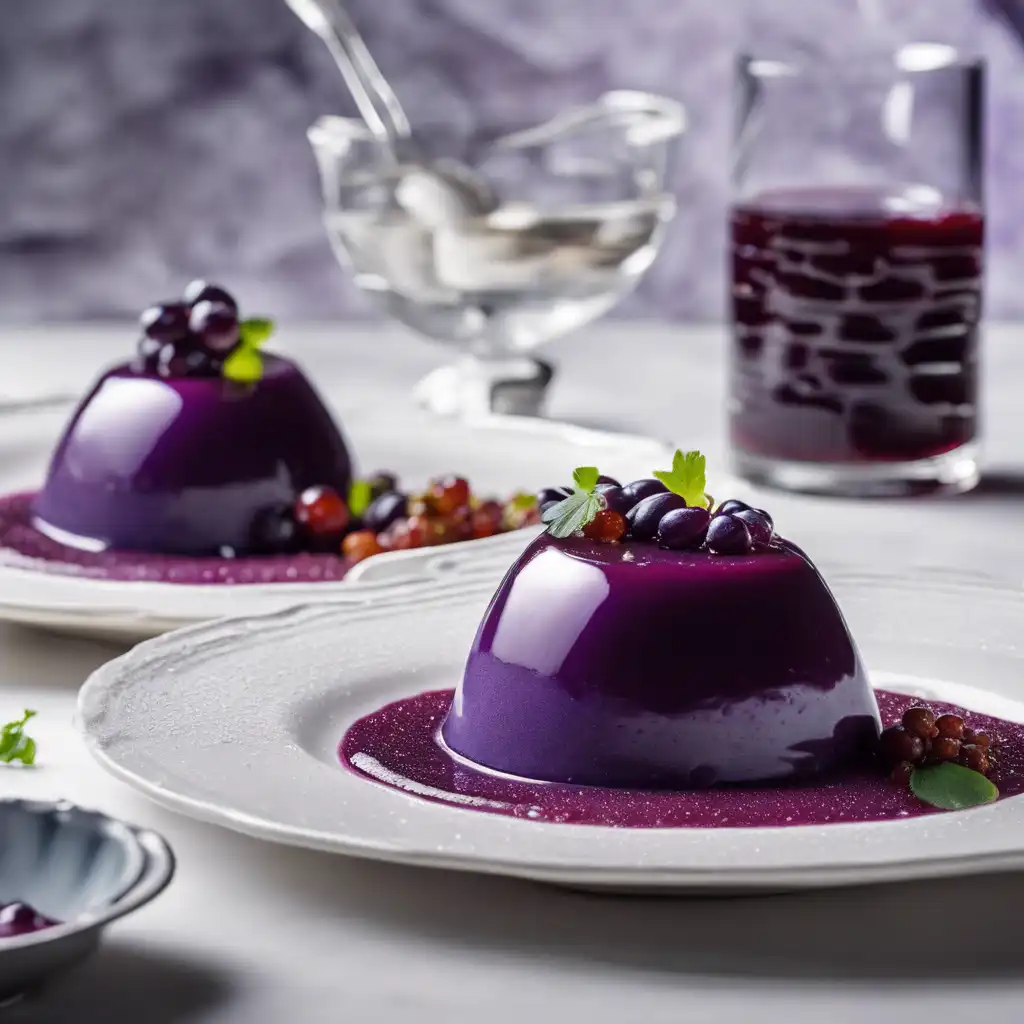 Concord Grape Panna Cotta