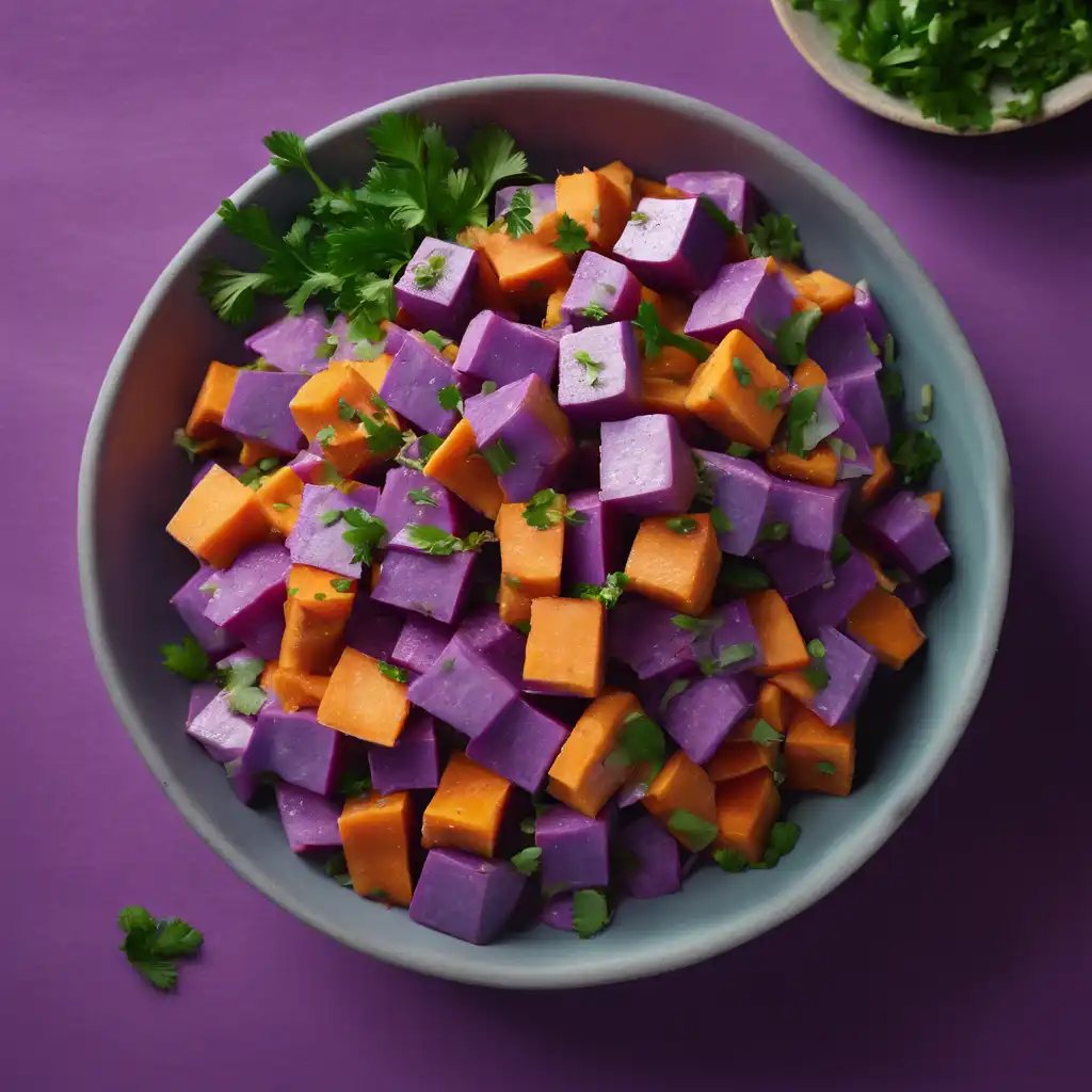 Violet Sweet Potato Salad