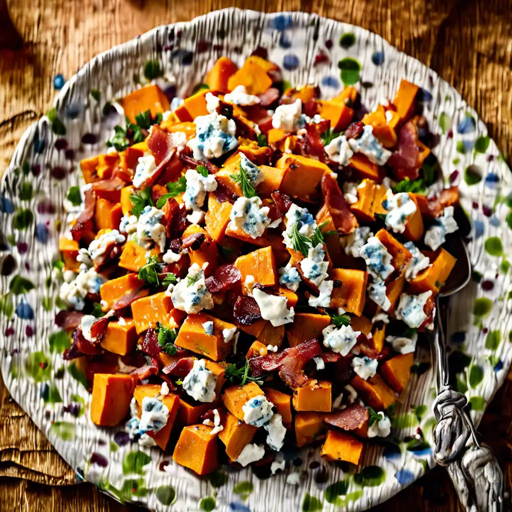 Sweet Potato Salad with Bacon and Gorgonzola