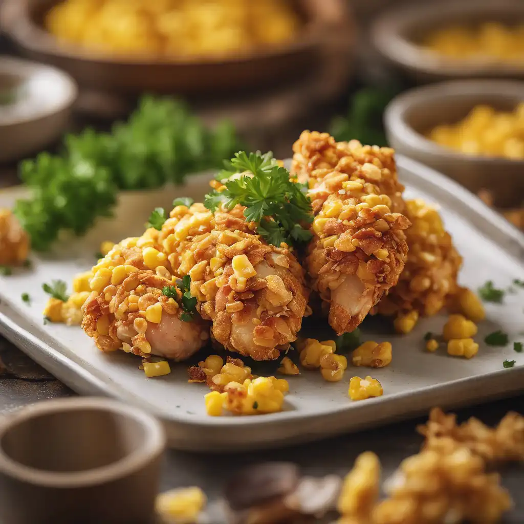 Chicken Wrapped in Corn Flake Crust