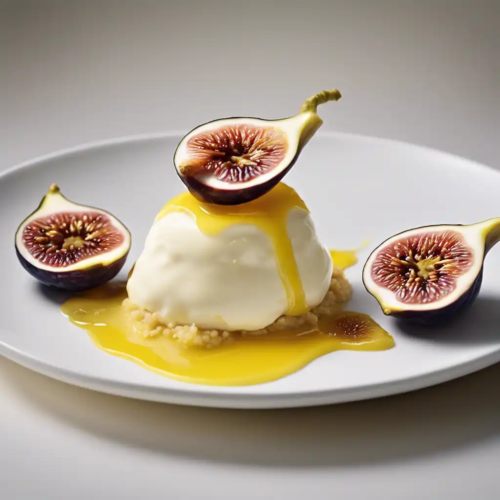 Foto de Creme de limão com figo fresco