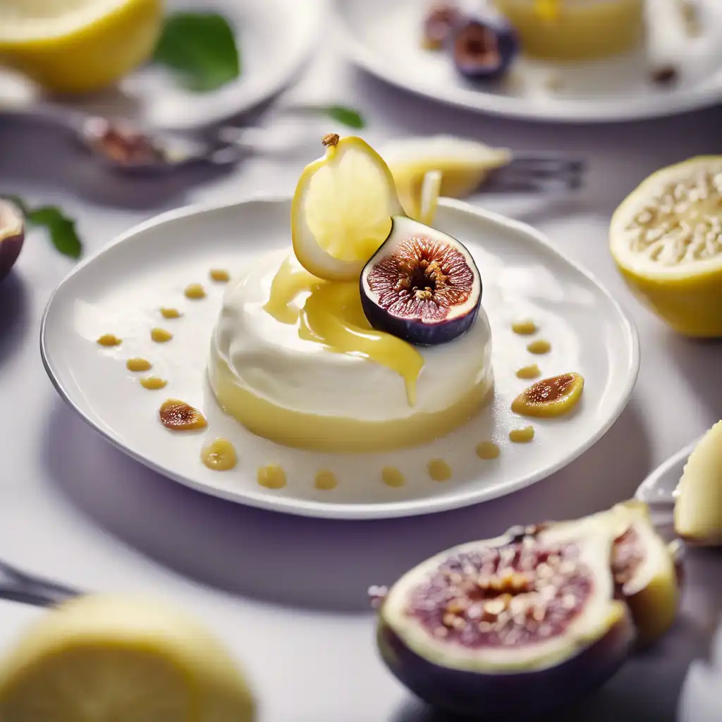 Lemon Cream with Fresh Fig