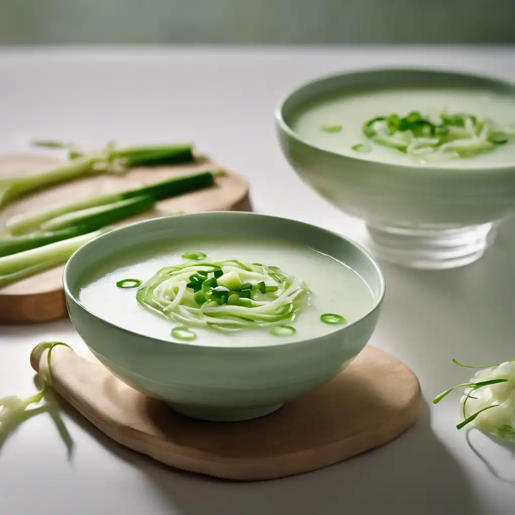 Cucumber and Green Onion Cold Soup