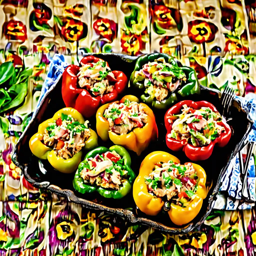 Stuffed Peppers with Chicken Salad