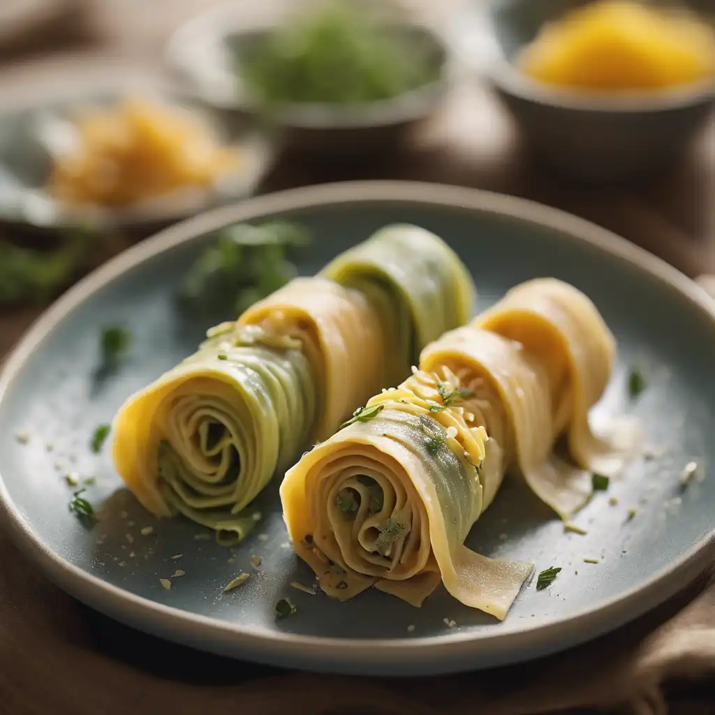 Foliated Pasta Roll-Ups