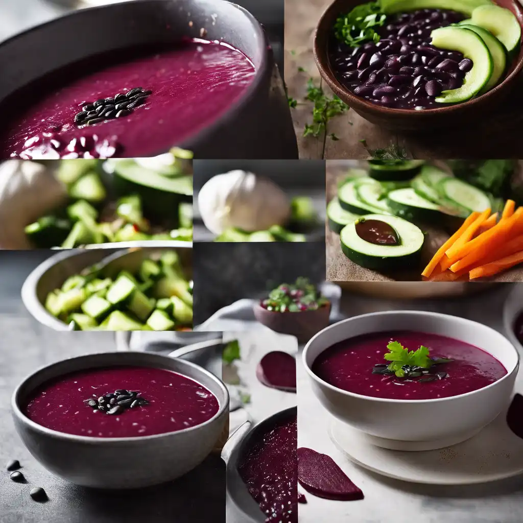 Beet and Black Bean Soup