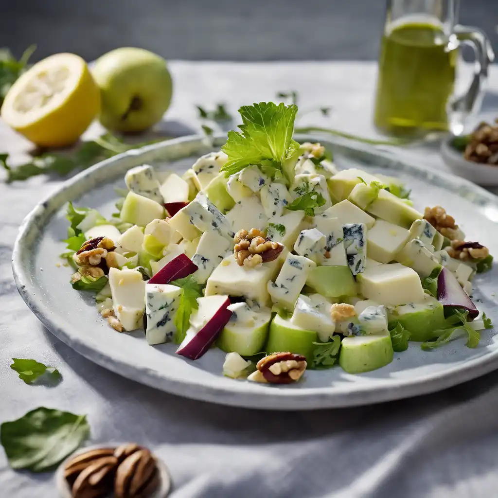 Foto de Salada waldorf com queijo-de-minas