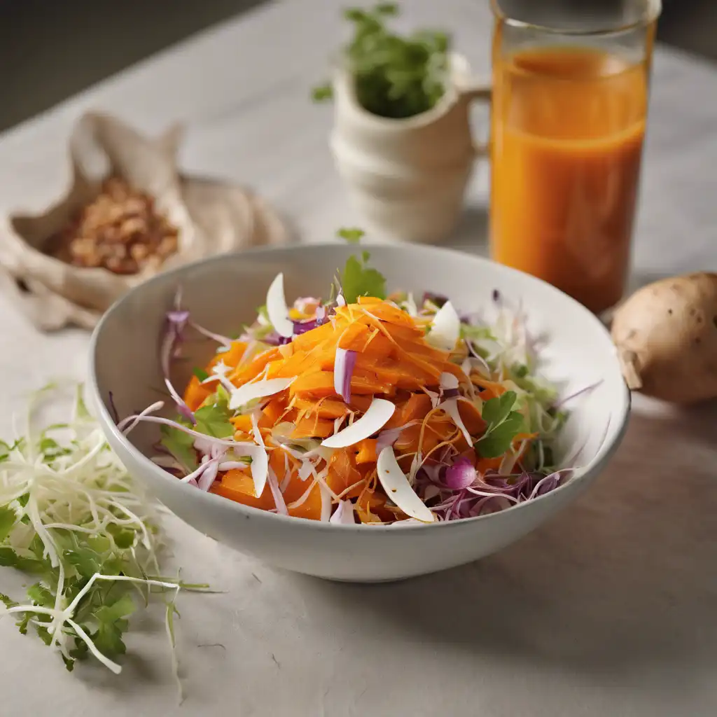 Sweet Potato Salad with Bean Sprouts