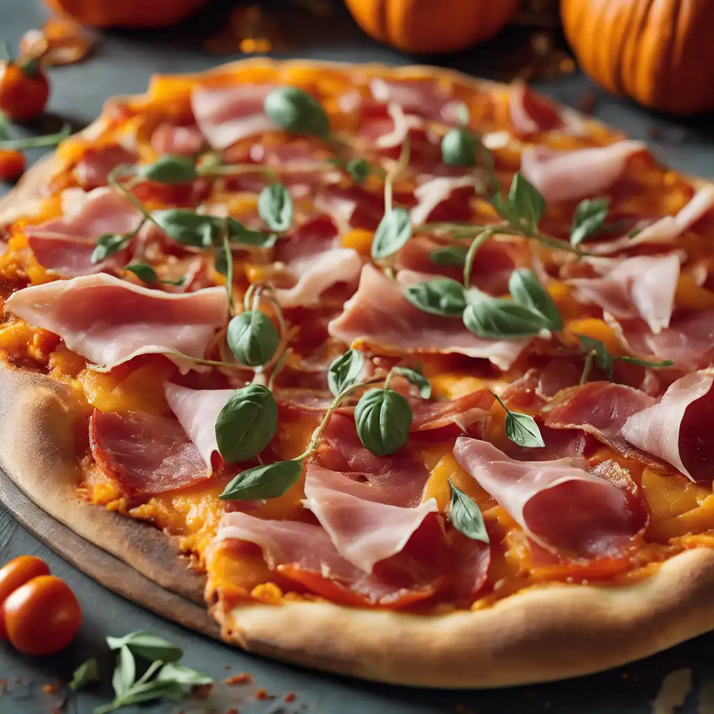 Pumpkin, Tomato, and Prosciutto Pizza