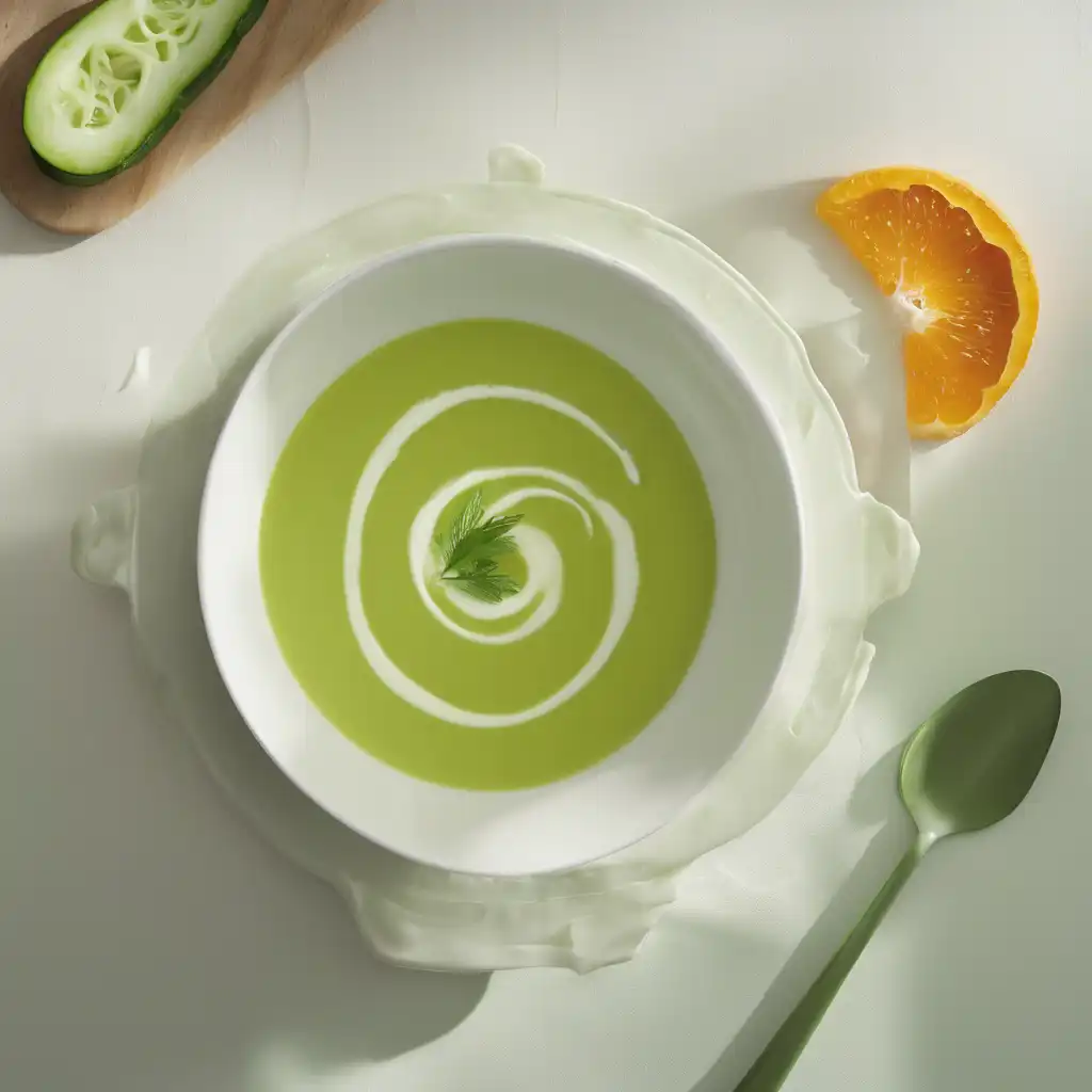 Cucumber and Orange Cream Soup