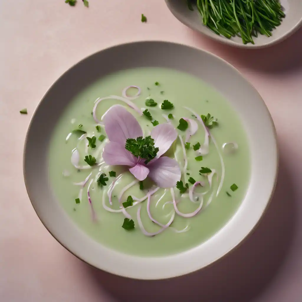 Chive Blossom Soup