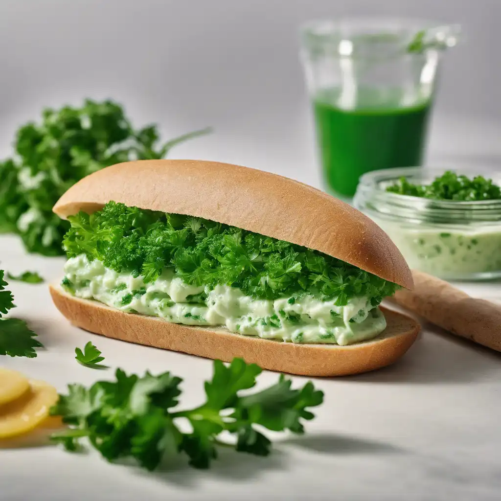 Foto de Sanduíche - recheio verde