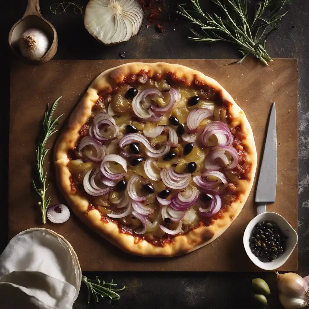 Onion and Olive Pizza