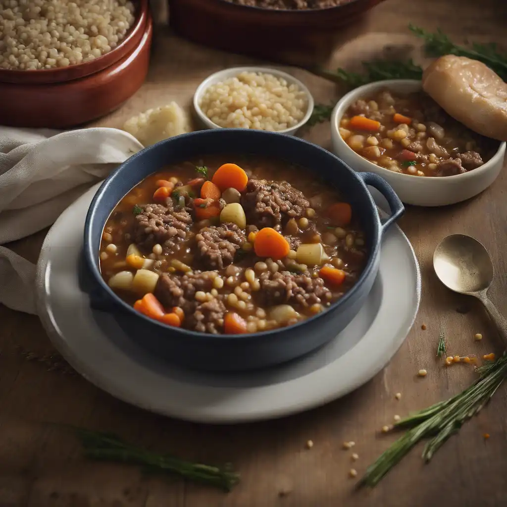 Ground Beef Stew with Barley