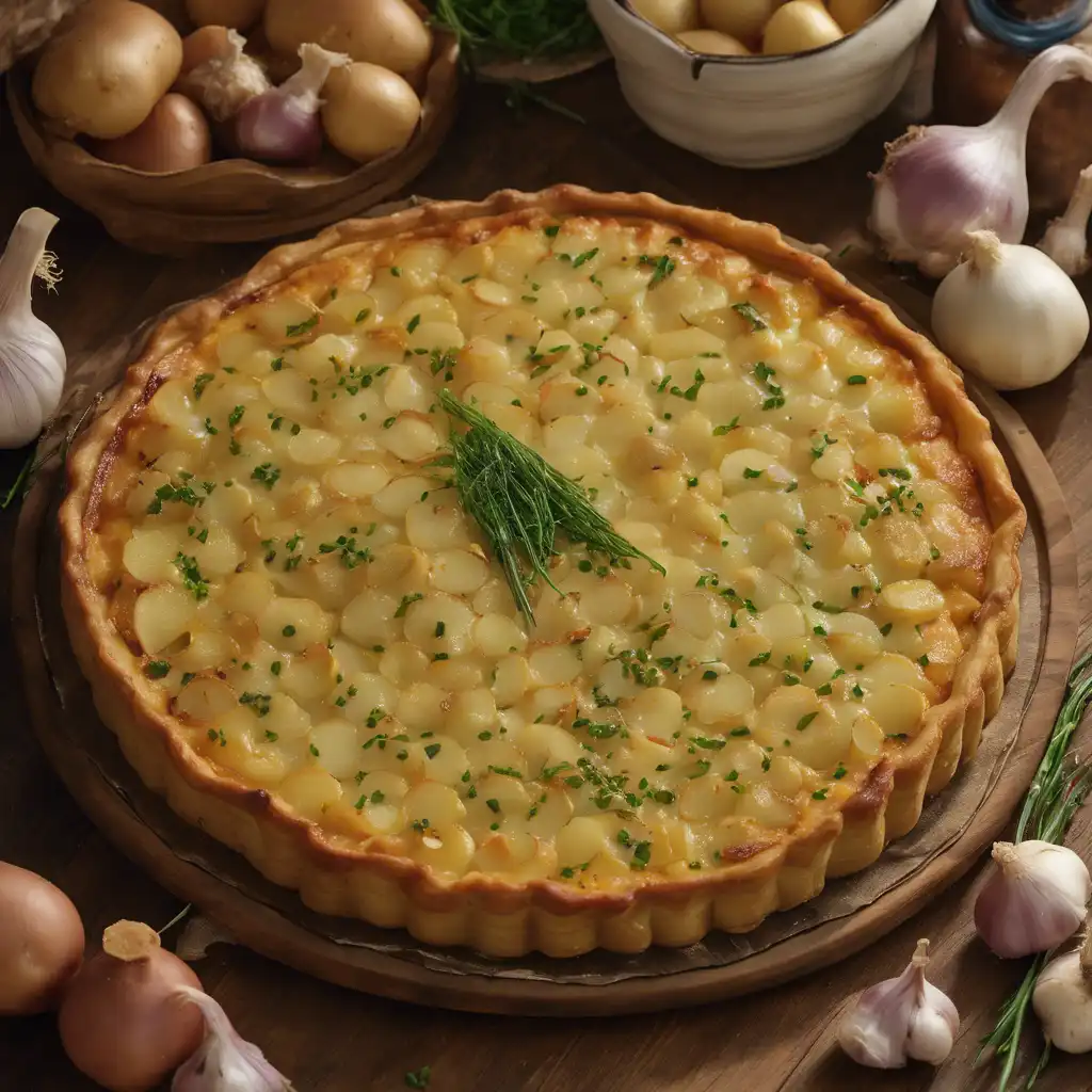 Garlic and Potato Tort