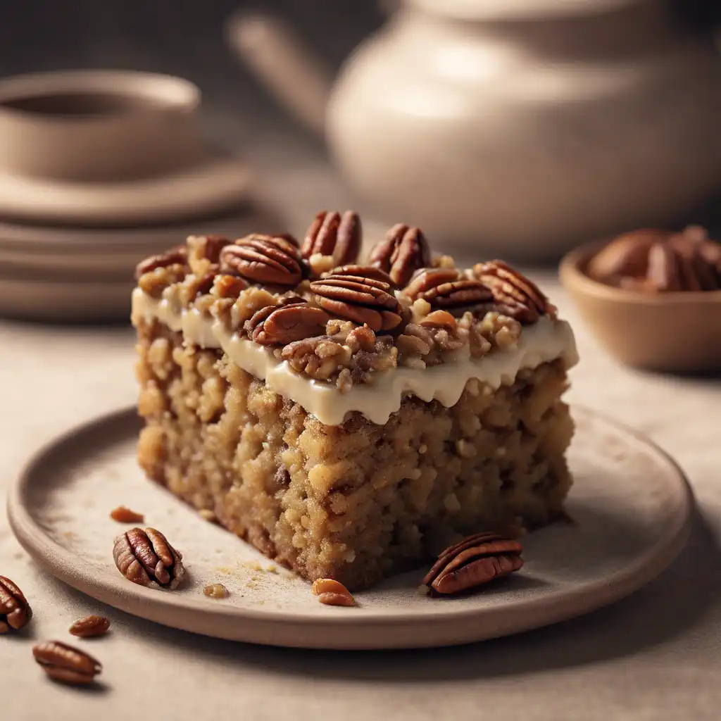 Pecan Cake with Farofa